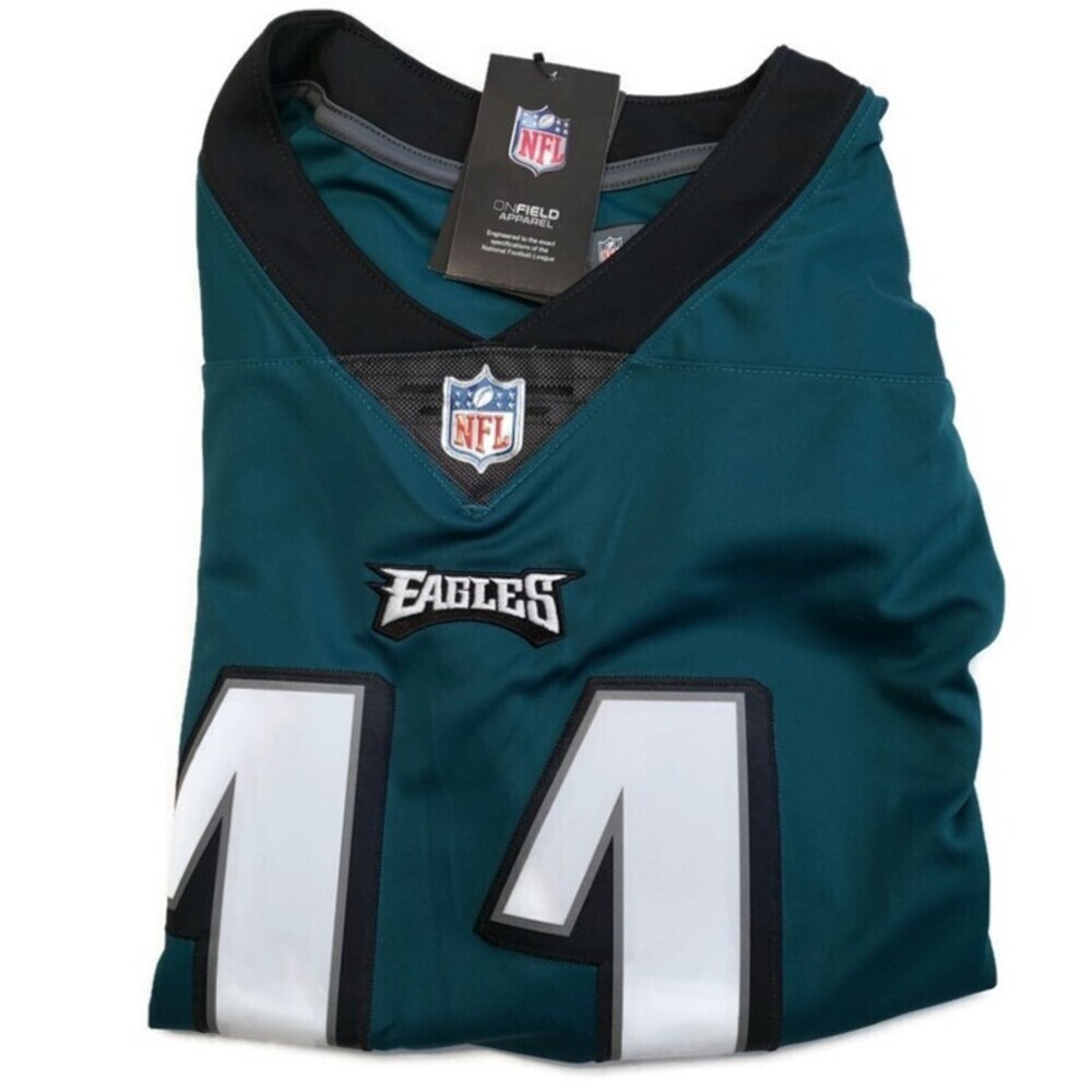 Nike Vapor Limited Philadelphia Eagles Carson Wentz Jersey Stitched Green Sz XL - Picture 8 of 8